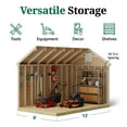thumbnail image 5 of Little Cottage Co. 8x12 Colonial Pinehurst Shed with Operable Window, Outdoor Wood Storage Do-It-Yourself Precut Kit, 5 of 13