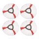 thumbnail image 1 of 4 piezas; rojo 1/3/4/6 piezas compatibles con accesorios de fregona de microfibra Vileda/o-cedar, fregona giratoria para limpieza de suelos, 1 of 5