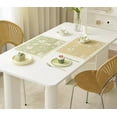 thumbnail image 6 of Fennco Styles Floral Printed with Fringe Placemats 14" W x 19" L, Set of 4 - Green Flower Table Mats for Dining Room, Banquets, Family Gatherings, and Holidays, 6 of 7