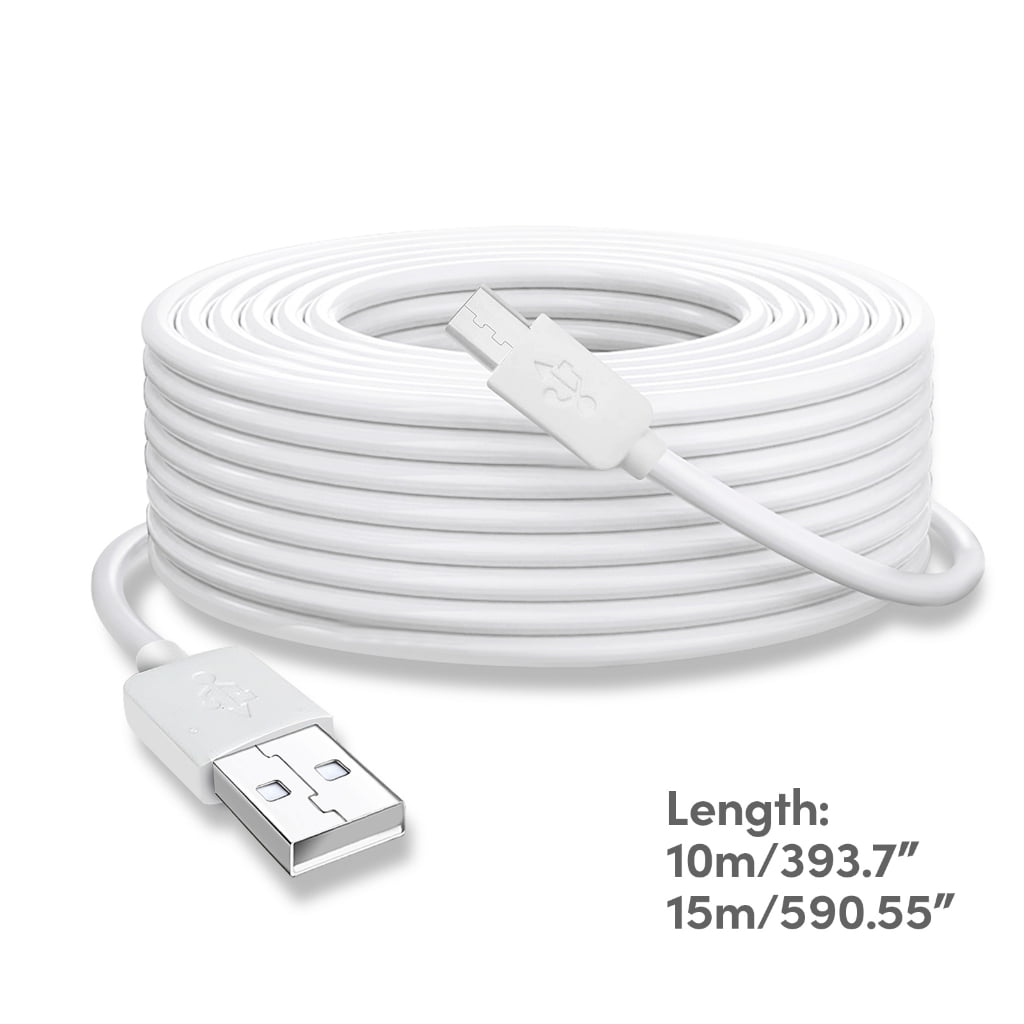 WINDLAND Super Long USB to Micro USB Charging Cable for Thermometer / Camera Long Durable Charger Wire 393.7in/590.55inch