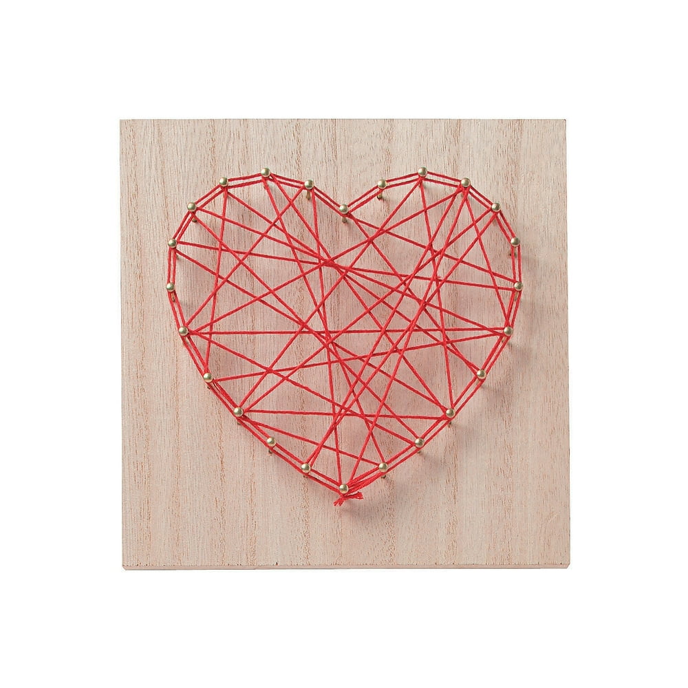Heart String Art Craft Kit Craft Kits 1 Piece