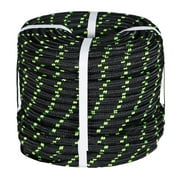 netuera 150FT Double Braid Polyester Rope Rigging Rope 1/2" 5500lbs Breaking Strength