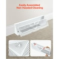 thumbnail image 4 of VEVOR 18-Inch Floor Registers, 10-Pack Baseboard Registers,HVAC Heavy-Duty Walkable Iron Floor Vents,Rustproof Anti-Peeling Air Vents Deflector Adjustable with Metal Damper for Home & Office,White, 4 of 9