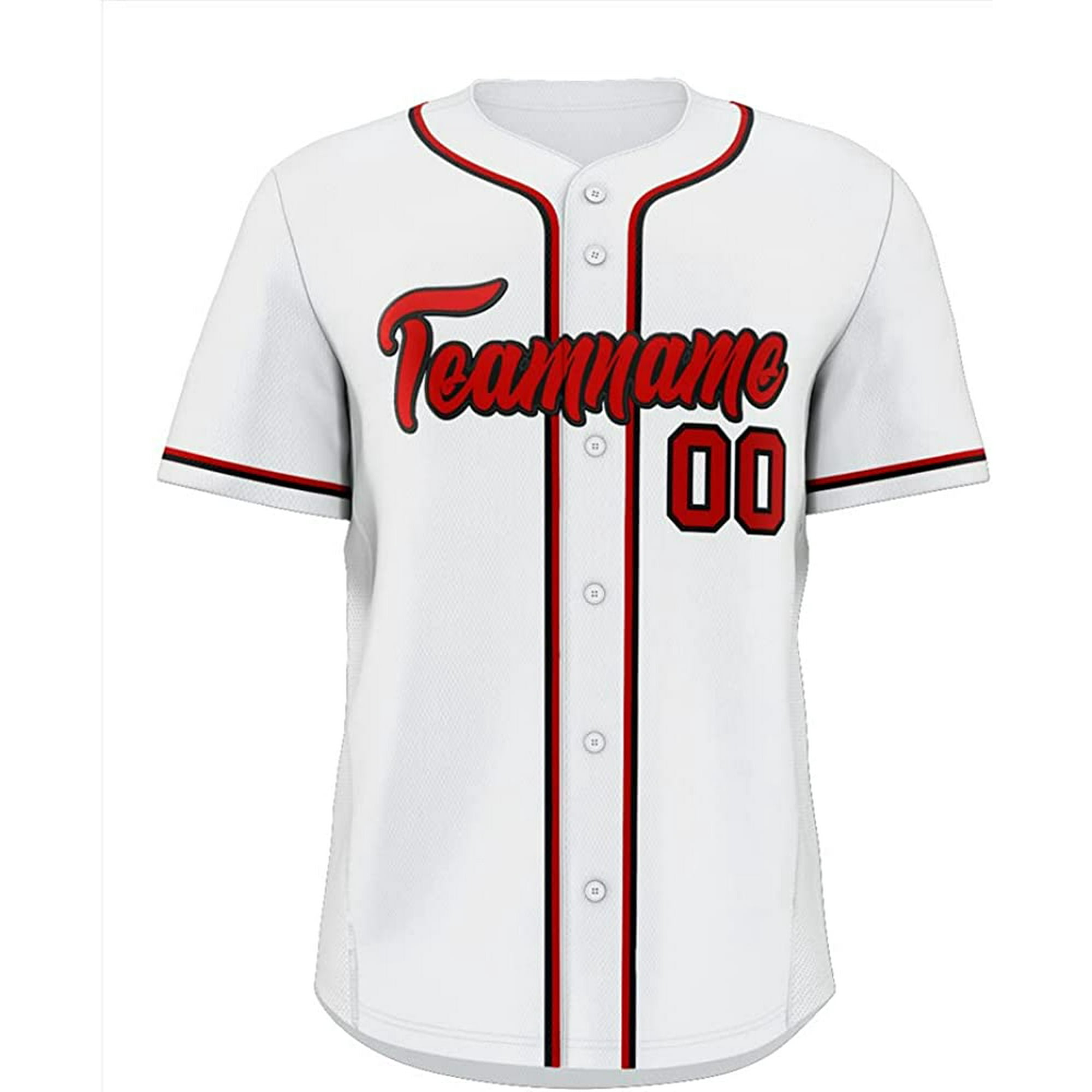  Custom Baseball Jersey Button Down Shirts Personalize Stitched  Name and Number for Men Women Youth : Clothing, Shoes & Jewelry