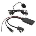 thumbnail image 4 of Cable, Temperature Resistant Audio Cable Adapter ABS Black  For Car Smart Phone For  Devices, 4 of 8