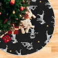 thumbnail image 5 of FMSHPON Halloween Cute Cartoon Mummy Xmas Christmas Tree Skirt Stand Mat for Holiday Party Decoration Indoor Outdoor 36 inches, 5 of 6