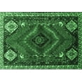 thumbnail image 1 of Ahgly Company Indoor Rectangle Persian Emerald Green Traditional Area Rugs, 7' x 10', 1 of 4