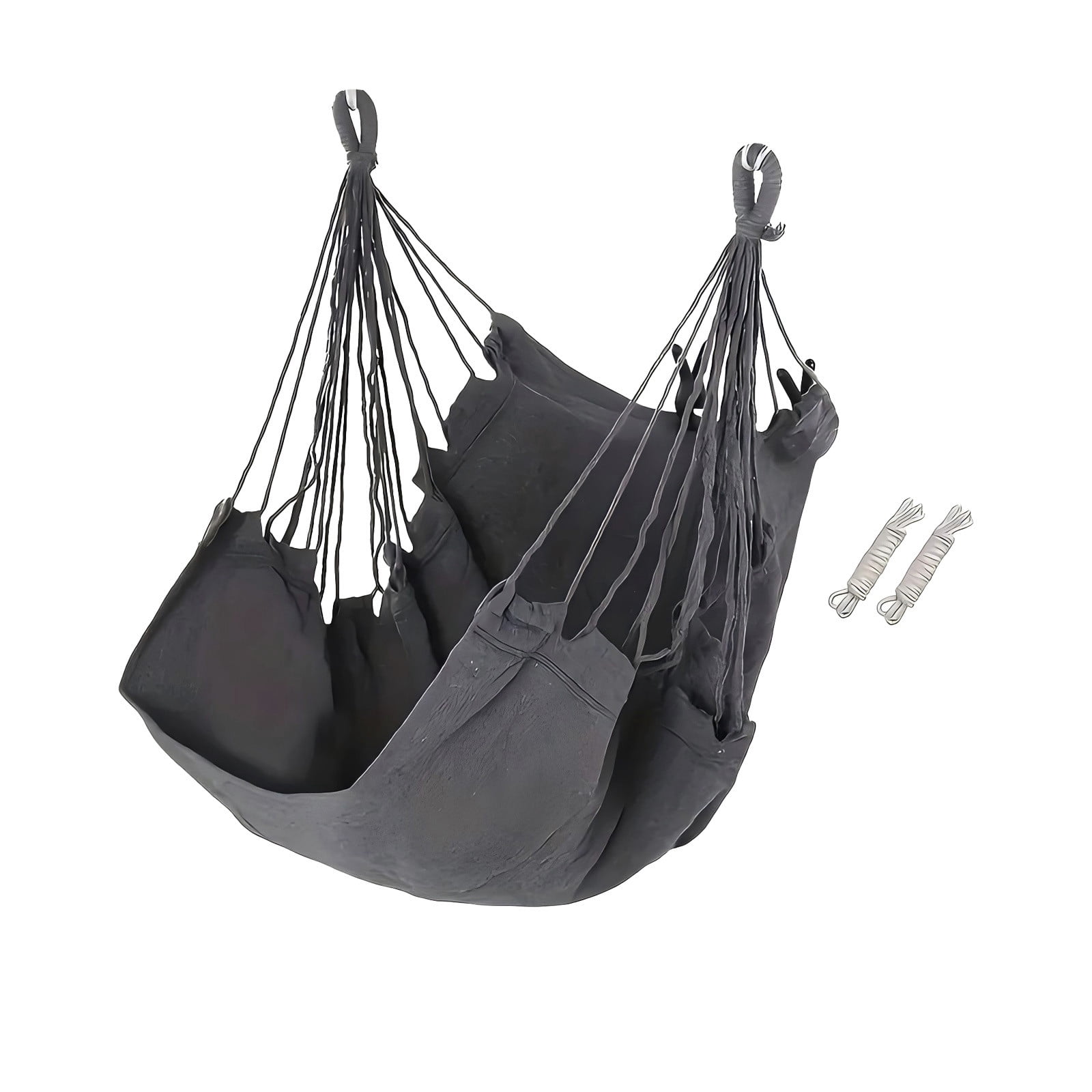 Fufafayo Hanging Hammock Chair For Adults, Nylon Rope Swing Seat With Spreader Bar, Indoor Outdoor Boho Decor For Bedroom Balcony Patio Garden