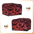 thumbnail image 3 of Daiia Bats And Spiders Pattern 4 slice Toaster Cover, Toaster Appliance Dust-proof Cover For Kitchen Small Appliance Dust Cover and Fingerprint Protection, 3 of 7
