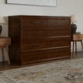 thumbnail image 4 of AFI Tucson Full Murphy Bed Chest with 6" Mattress, Drawer & Charger, Walnut, 4 of 20