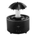 thumbnail image 4 of Humidificador con forma de giratorio, humidificador con aroma a gotas, 300 ml, luces de colores, humidificador de lluvia para mesa de, 4 of 9