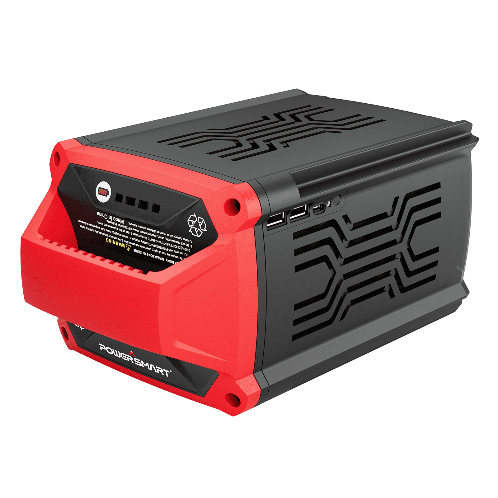 PowerSmart 80V Replacement Battery, 2 USB & 1 Type-C Ports, 6Ah Lithium-Ion Battery, DB2108U