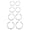 Silvery, variant on 4 Pairs Titanium Hoop Earrings for Sensitive Ears Hypoallergenic Pure Titanium Earrings for Women Men G23 Lightweight Small Huggie Hoop Earrings Set 12MM 15MM 20MM 25MM