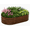 1-Pack Brown, variant on 4 Pack 4x2x1 FT Raised Garden Bed Kit, Galvanized Metal Planter Box for Vegetables,fruits,Brown