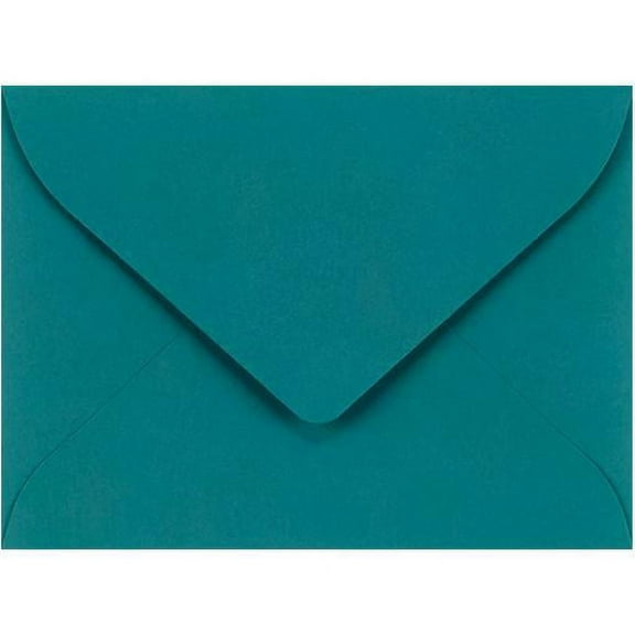 LUXPaper #17 Mini Envelopes, 80 lb. Teal Blue, 2 11/16 x 3 11/16 , 50 Pack