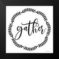 thumbnail image 2 of lettered And lined 20x20 Black Modern Framed Museum Art Print Titled - Gather, 2 of 5