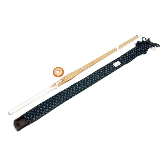 Bamboo Sword Fighting Starter Set | E-BOGU Rengi Shinai with Traditional Green Shinai Bag