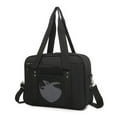 thumbnail image 3 of Jumpingount Bolso de hombro de moda para mujer con bolso de hombro uniforme de poliéster transpirable de gran capacidad Bolsas de mensajero y de hombro Rojo, 3 of 6