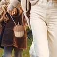 thumbnail image 3 of KAKOWELY 2 mini bolsos portátiles para niños, de ratán, con forma de cesta tejida, bandolera., 3 of 4