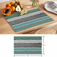 thumbnail image 6 of Green Gray Placemats Set of 4 Country Farmhouse Abstract Wooden Plank Place Mats Indoor Wipeable Table Mats Washable Cloth Dining Table Placemats for Kitchen Holiday Party Home Decor 13x19 Inch, 6 of 9