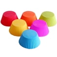 thumbnail image 3 of Moules à Cupcakes, 24 Pcs Moules de Cuisson en silicone Réutilisables Moules à Muffins, 3 of 6