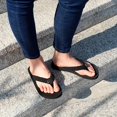thumbnail image 4 of Women‘s Colorful Strap Flip-flops  Trendy Open Toe Slip On Slides  Summer Lightweight Beach Shoes, 4 of 7