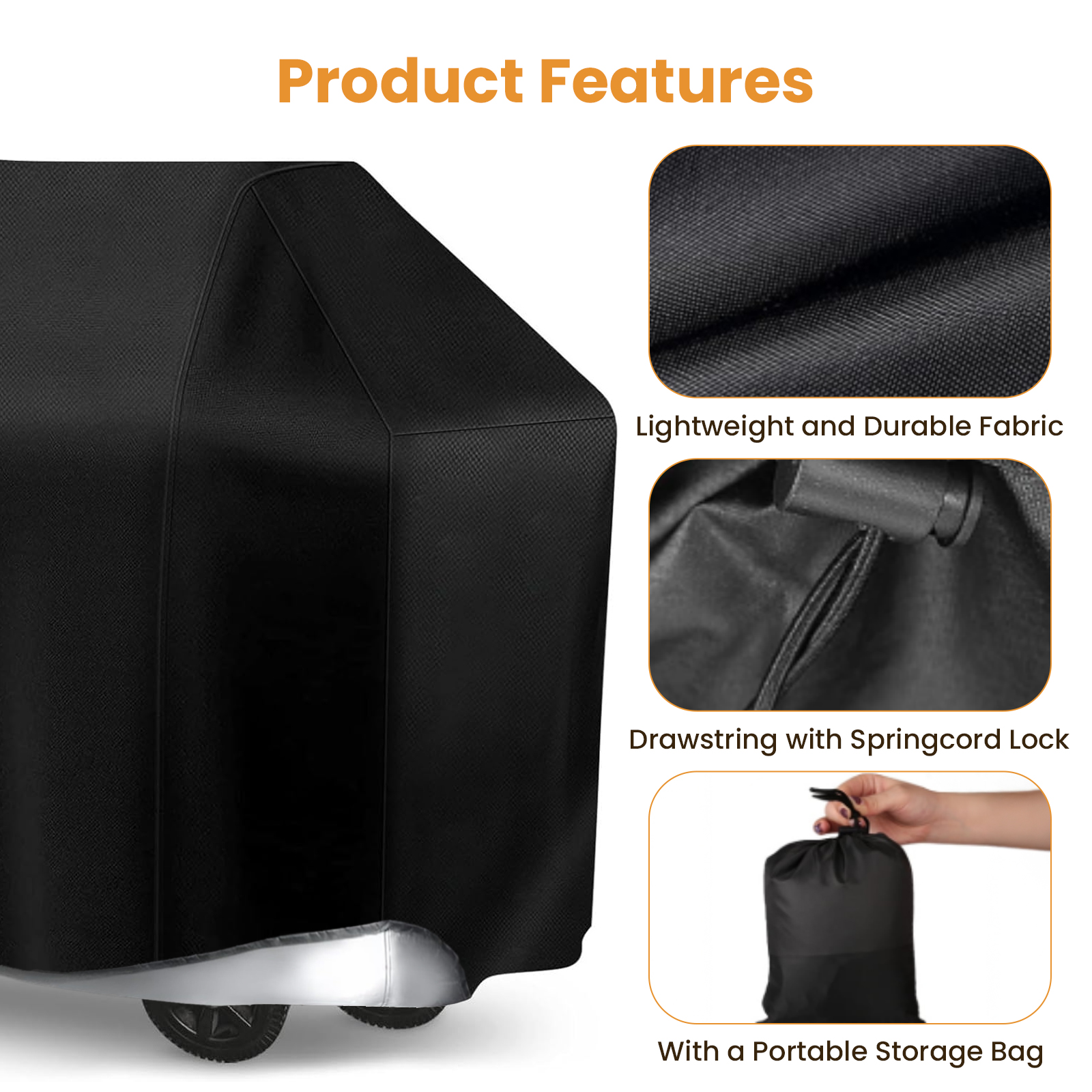 KOYMISKU Heavy-Duty 58-Inch Grill Cover photo 5