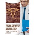 thumbnail image 2 of Doctor Gifts for Men Women, Appreciation Thank You Throw Blanket for Doctors on Doctors' Day, Christmas, Retirement, Birthdays, 50 x 65 Inches - Brown, 2 of 5