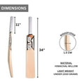 thumbnail image 4 of GLS Neon Practice Kashmir Willow Short Handle Full Size Cricket Bat With Full Cover | Beige, 4 of 4