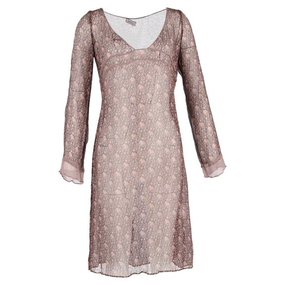 Pre-Owned Max & Co Floral Printed Midi Cover Up Dress in Pink Viscose