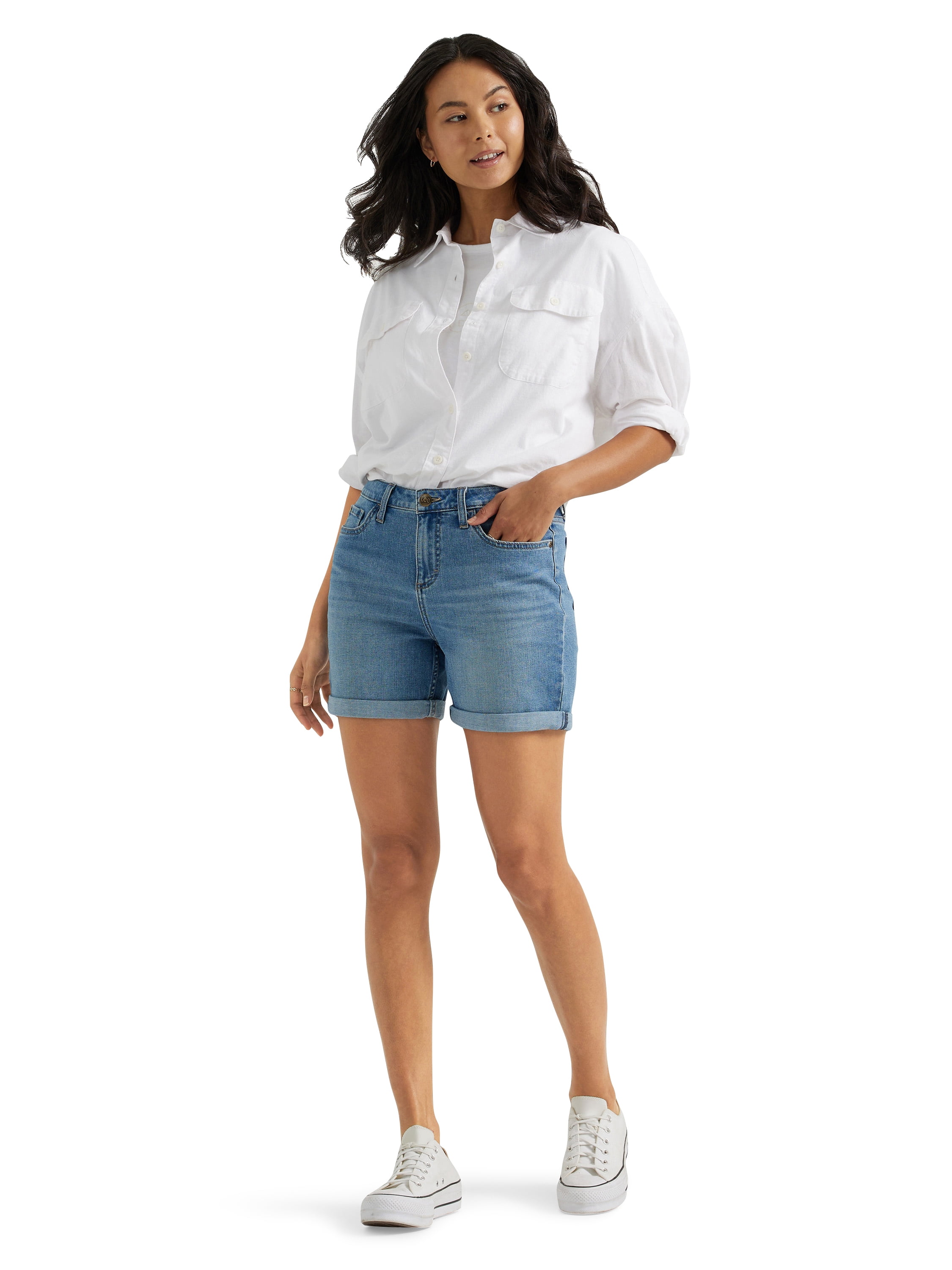 Lee® Women's Mid Rise 5" Cuffed Short