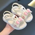 thumbnail image 3 of Liyamei Soft Flat Sole Girls Sandals Fashion Comfortable Design Lightweight Casual Summer Footwear For Toddler Kids Girls School Sandals Open Toe Size 12, 3 of 5