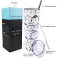 thumbnail image 2 of Penguin Tumbler with Lid and Straw - Cute Penguin Gifts for Women Penguin Cup Coffee Mug - 20 oz Penguin Travel Mugs for Mothers Day Birthday Gifts for Women, 2 of 5