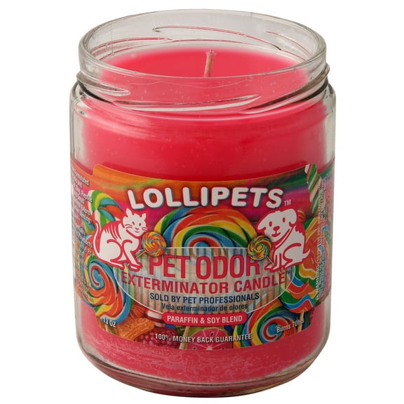 Pet Odor Exterminator 13 Ounce Jar Candle, Lollipets