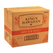 Kings Hawaiian Original Mini Sub Rolls, 12 Ounce -- 72 per Case.