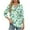 Green Tops for Women_f, variant on CYMMPU Women's Floral Printed 3/4 Length Sleeve Summer Fall Swing Shirts V-Neck Vintage Elegant Blouse Tunic Tops Business Work Blouses to Wear with Leggings 2025 Clothes Red L