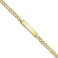 thumbnail image 2 of Auriga Fine Jewelry 10K Yellow Gold Semi-Solid Curb Link Id Bracelet 6" for Women, 2 of 6