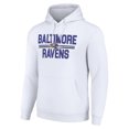 thumbnail image 2 of Unisex Starter White Baltimore Ravens Team Mesh Print Graphic Tri-Blend Pullover Hoodie, 2 of 3