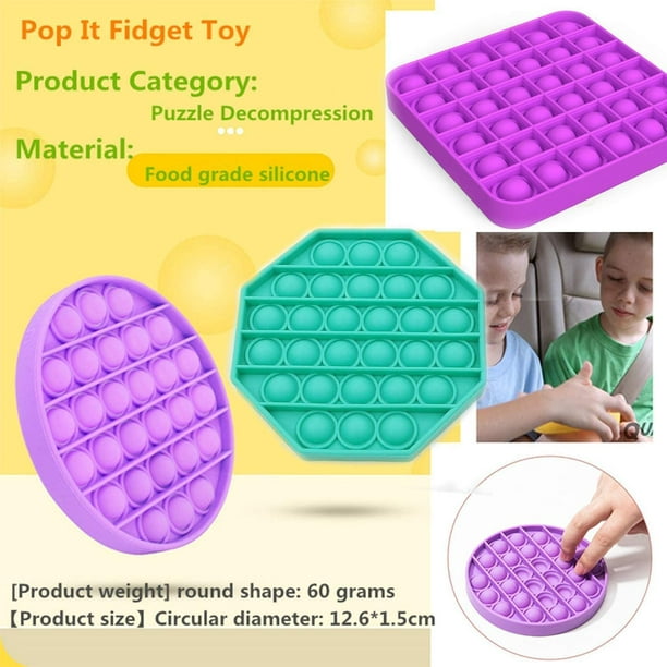 Silicone Push Pop Bubble Sensory Fidget Toy Creative Stress Reliever Toys -  China Silicone Push Pop Bubble and Silicone Toy price