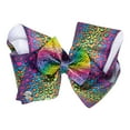 thumbnail image 2 of JoJo Siwa 7 Inch Large JOJO Bow with Metal Pin Barrette Clip On Card Ribbon Headpiece Hair Accessory for Little Girls, Teens - Jo Jo Big HairBow Signature Collection, 2 of 2