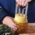 thumbnail image 3 of BEMS-1pc descorazonador de piña de acero inoxidable plateado, piña avanzada, 3 of 5