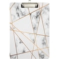 thumbnail image 2 of FMSHPON MarbleGold Line Clipboard Hardboard Wood Nursing Clip Board and Pull for Standard A4 Letter 13x9 inches, 2 of 8