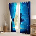 thumbnail image 3 of jejeloiu Ballet Dancer Blackout Curtains Set of 2 (52x84 Each),Ballerina Girl Window Curtains,Dreamy Fairy Tale Curtains and Drapes For Girls Kids,Microfiber Bedroom Decor, 3 of 6