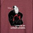 thumbnail image 3 of Disney Villains - Cruella De Vil Love Unfasionable  - Women's Lightweight French Terry Long Sleeve Shirt, 3 of 5