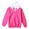 thumbnail image 4 of HXWCHs Girl's Oversized Hoodie Long Sleeve Pullover Hooded Lightweight Sweatshirt Color Block Hoodies Clothes Size: 14-15 Years Hot Pink, 4 of 4
