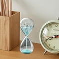 thumbnail image 3 of DOMELAY 3xGlitter Sand Glass Timer Hourglass Hour Glasses for Home Decor Faimly Office Pcs, 3 of 8