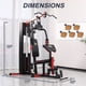 thumbnail image 4 of Equipo de gimnasio para casa Fitvids con pila de pesas de 55,6 kg, 4 of 7