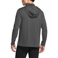 thumbnail image 5 of Dazajoo Mens Sun Shirt UPF 50+ Sun Protection Long Sleeve Lightweight Lightweight Breathable Cooling Uv Protection Hoodie,Dark Gray,S, 5 of 7