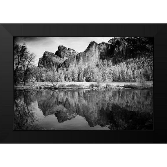 Highsmith, Carol 14x11 Black Modern Framed Museum Art Print Titled - View of Yosemite California