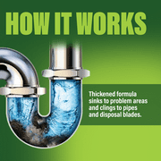 Green Gobbler Garbage Disposal & Sink Drain Cleaner, Elminates Foul Odors and Clogs, Enzymatic Formula, 22.6 fl oz - 6 Uses